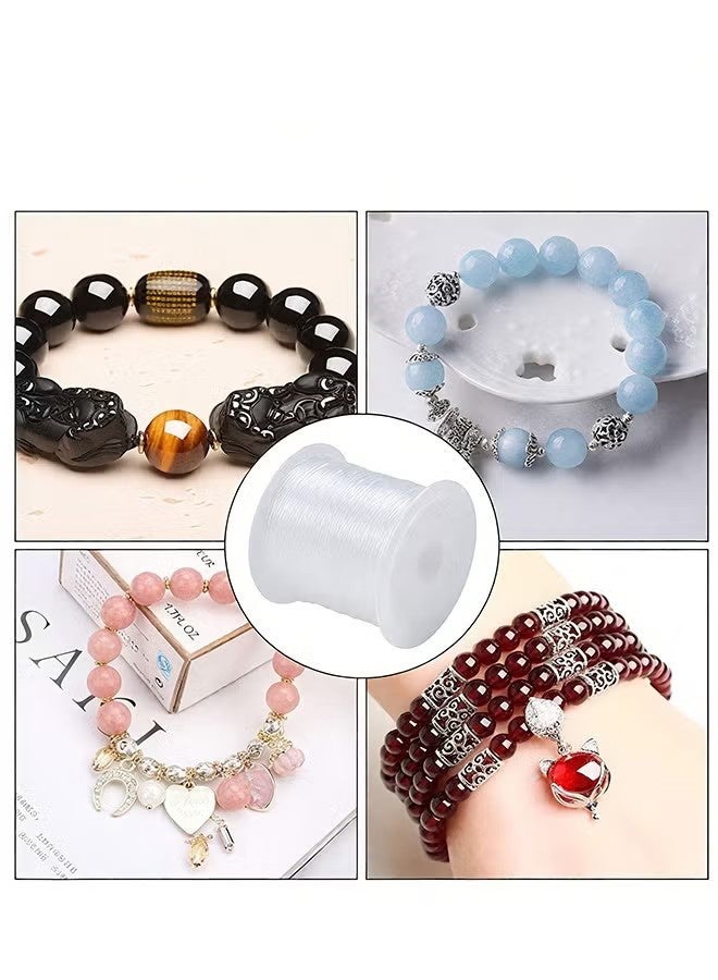 واي جيه خيط كريستال مطاطي قوي بطول 100 متر لصنع وصناعة مجوهرات وصيد الأسماك من الأساور - Image 3